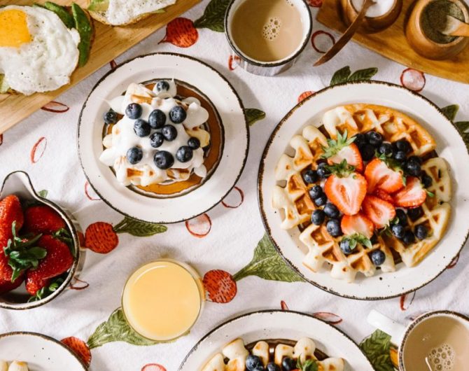 Delicious Field Berry Waffles